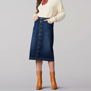 Lee Vintage Moderm High-Rise Midi Skirt